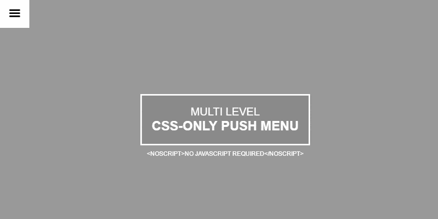 Pure CSS Multi-level Push Menu – CodeMyUI