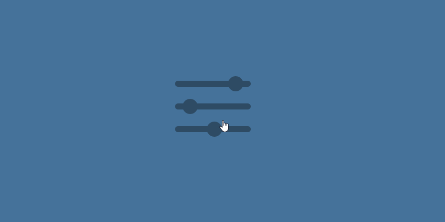Animated slider icon