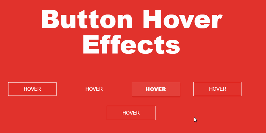 Cool Button Hover Effects