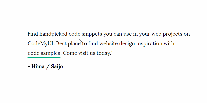 Download Text Underline Effect On Hover Codemyui