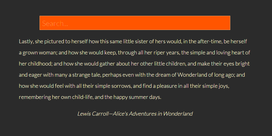 Highlight Search Keyword In Text