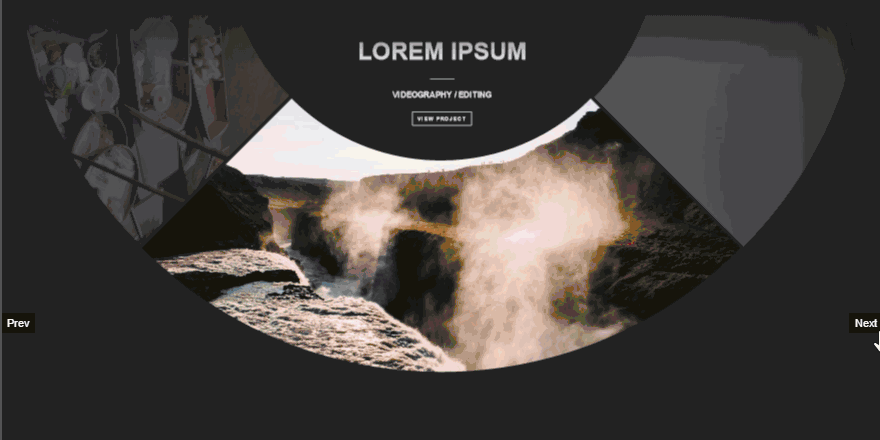 Arc Like Image Slider