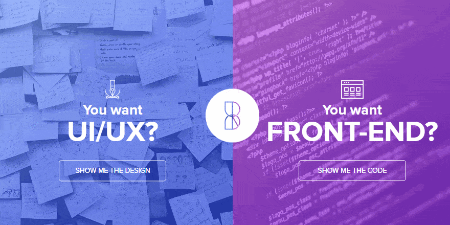 Responsive Split Screen Layout For Services