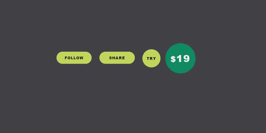 Social Sharing and Follow Button Animation