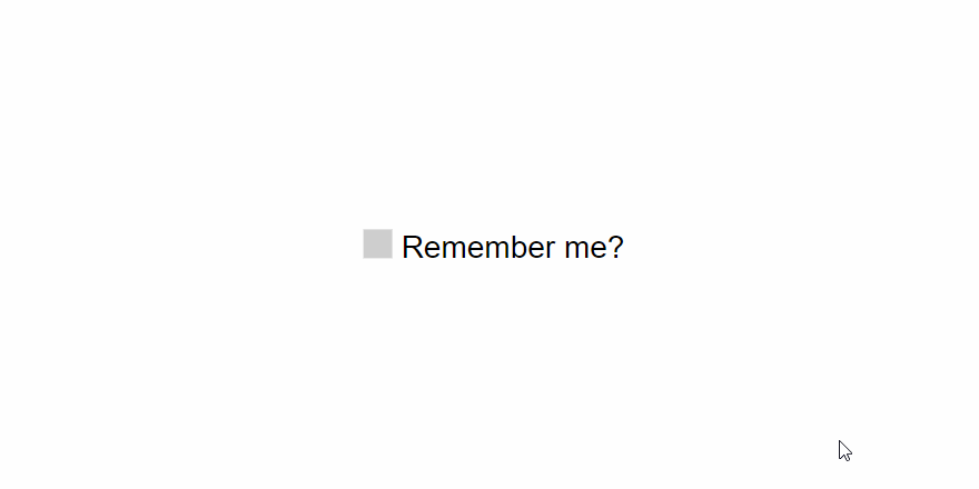 Tick Animation in CSS Input Checkbox