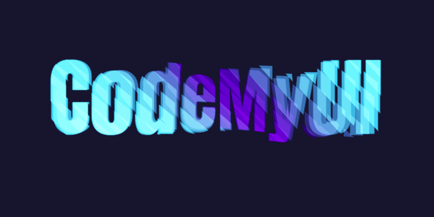 Blurry Wavy Text Animation