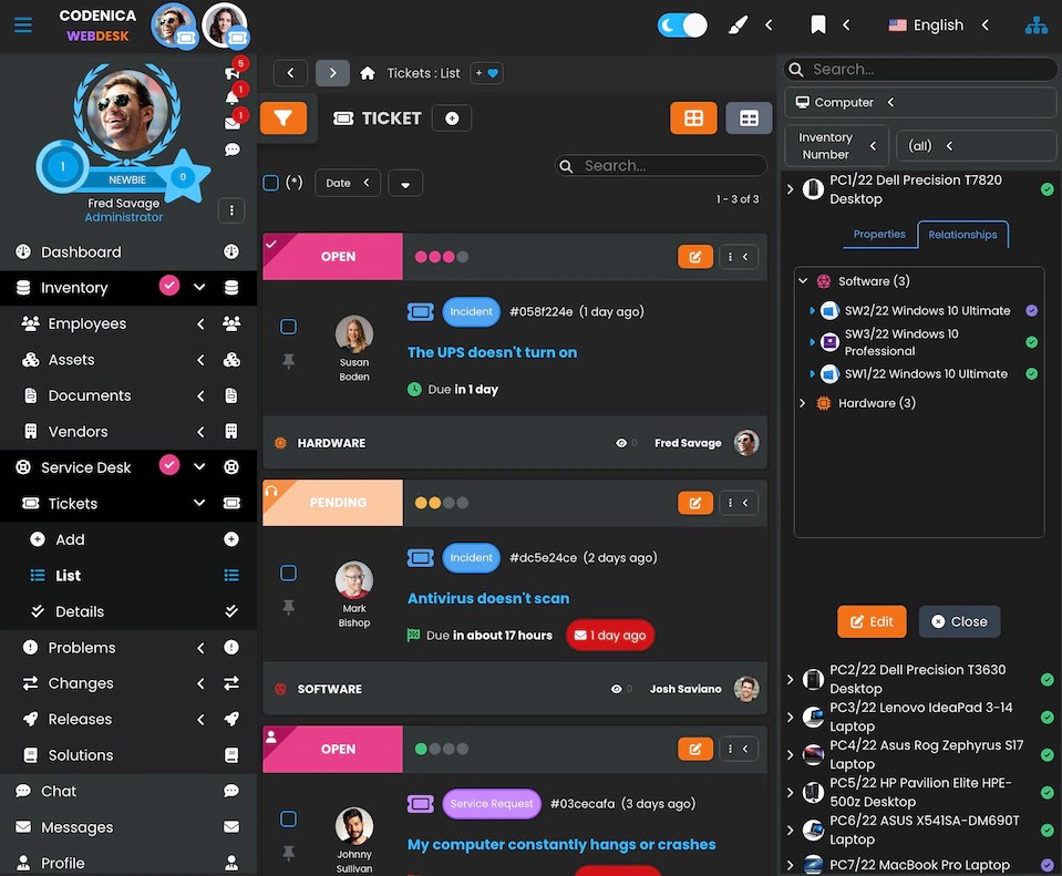 Codenica Helpdesk Software