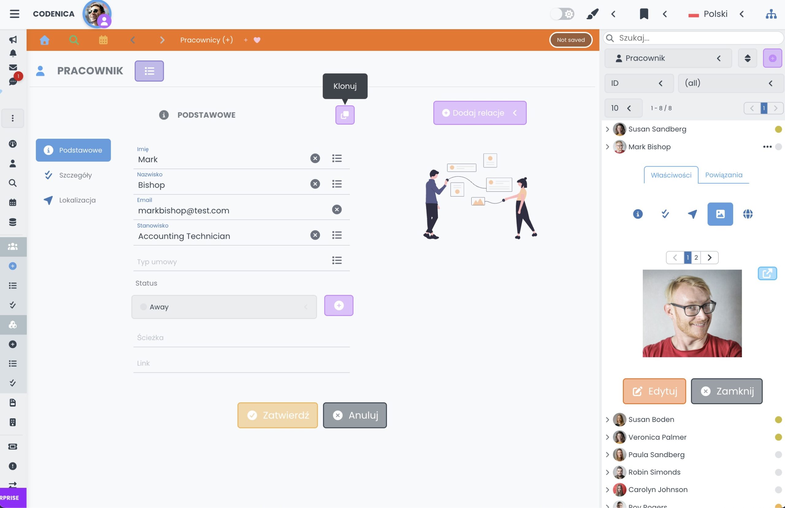 Program do ewidencji IT - tryb jasny - Codenica ITSM + ITAM