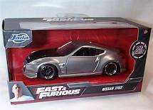 JADA 31852  1-32 Fast & Furious Nissan 370Z Silver black Bonnet Diecast- us