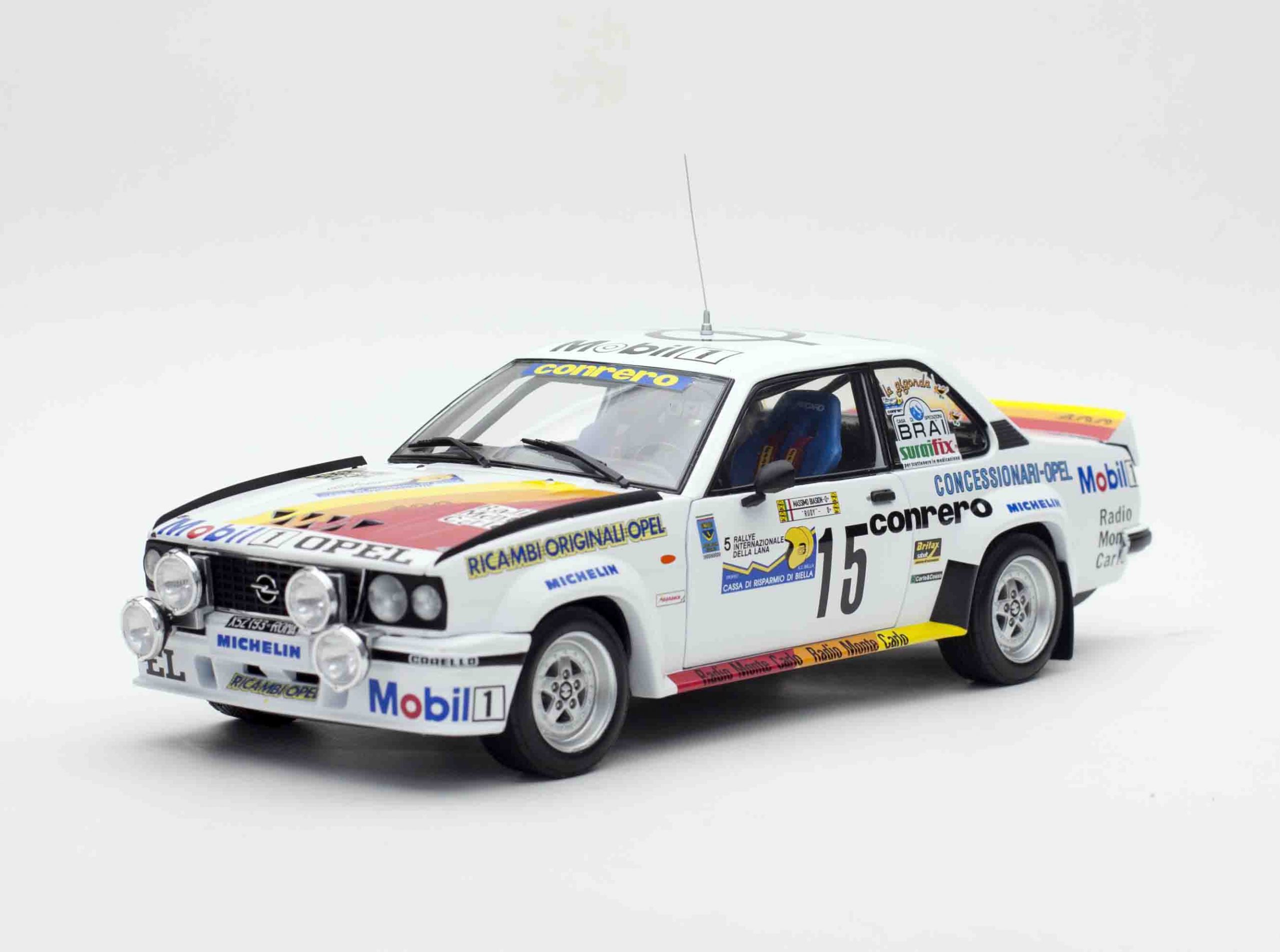 Sunstar - 5376 1/18 Opel Ascona 400 -#15 Biasion Miki/Rudy-Winner Rally Internazionale della Lana 1982 AO
