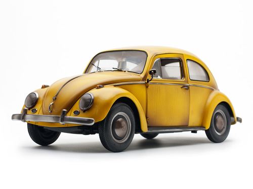 Sunstar - 5219 1/12 1961 Volkswagen Beetle Saloon-Yellow bee rusty AO