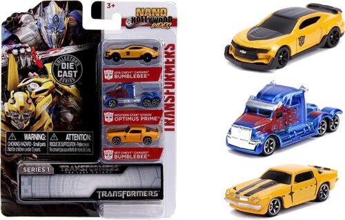 Jada 31125 Nano Hollywood Rides - Transformers 3 Piece set