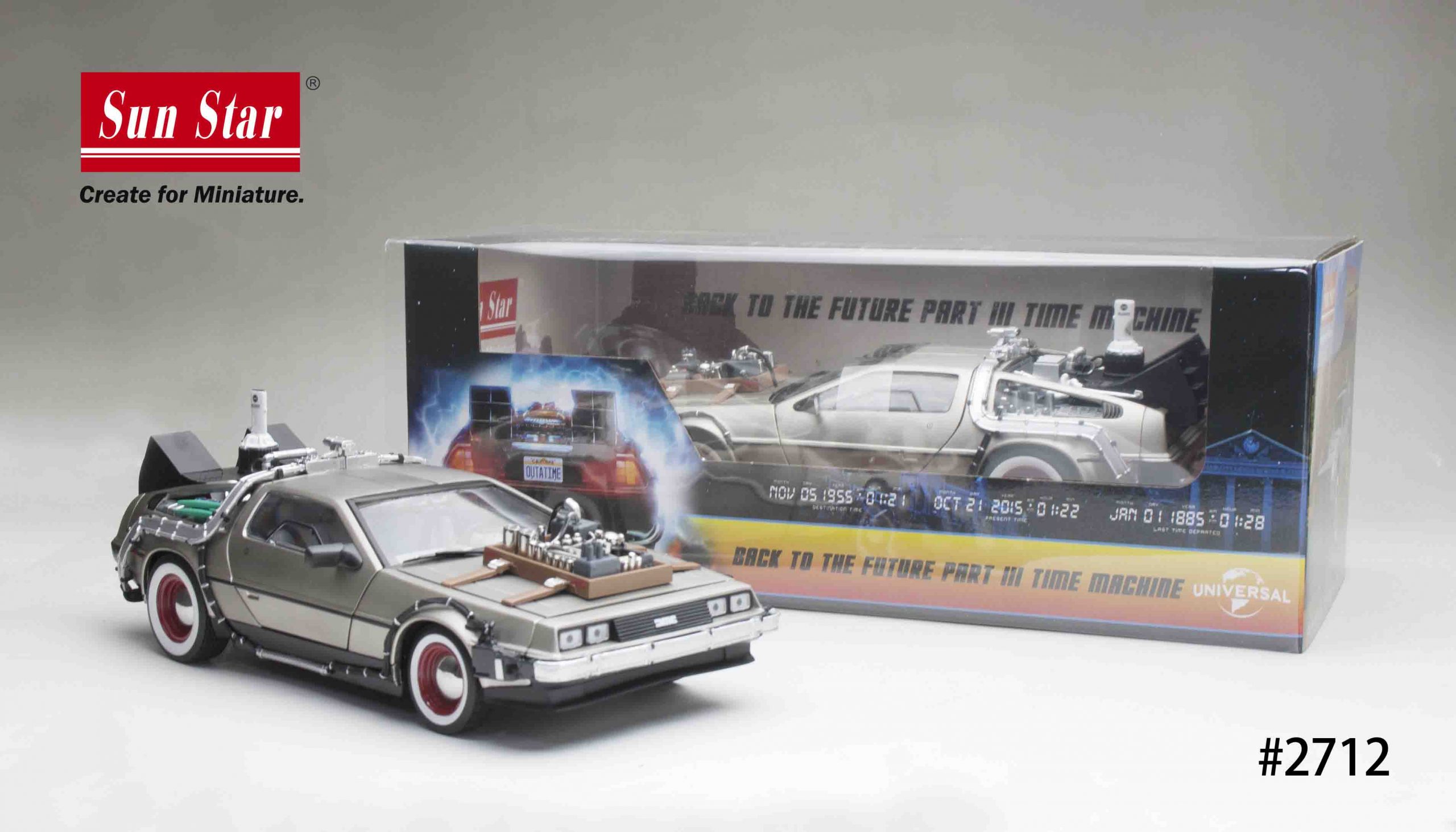Sunstar 2712 1/18 DE LOREAN “Back to the Future III ” B10-B4