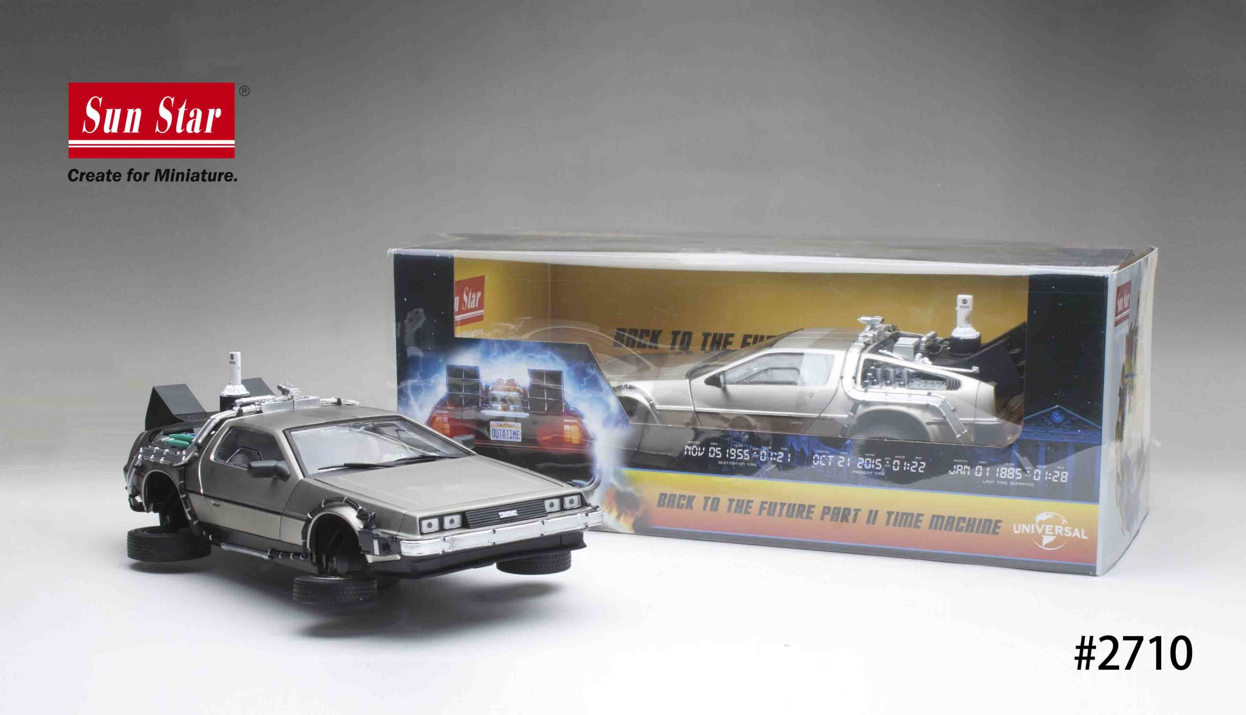 Sunstar 2710 1/18 DE LOREAN “Back to the Future II” A/O & AO BOX 3