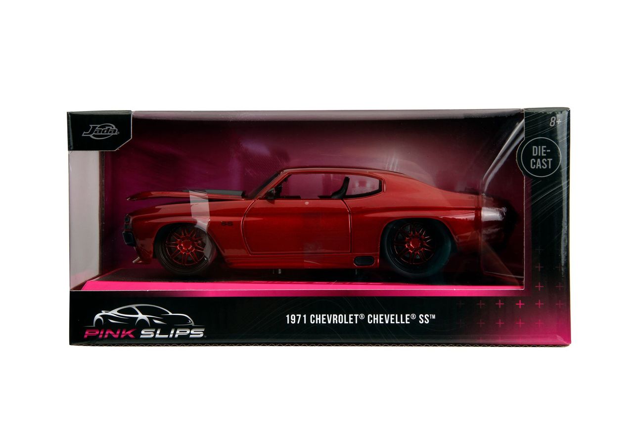 Jada 35191 1:24 PINK SLIPS w/Base - 1971 Chevy Chevelle SS