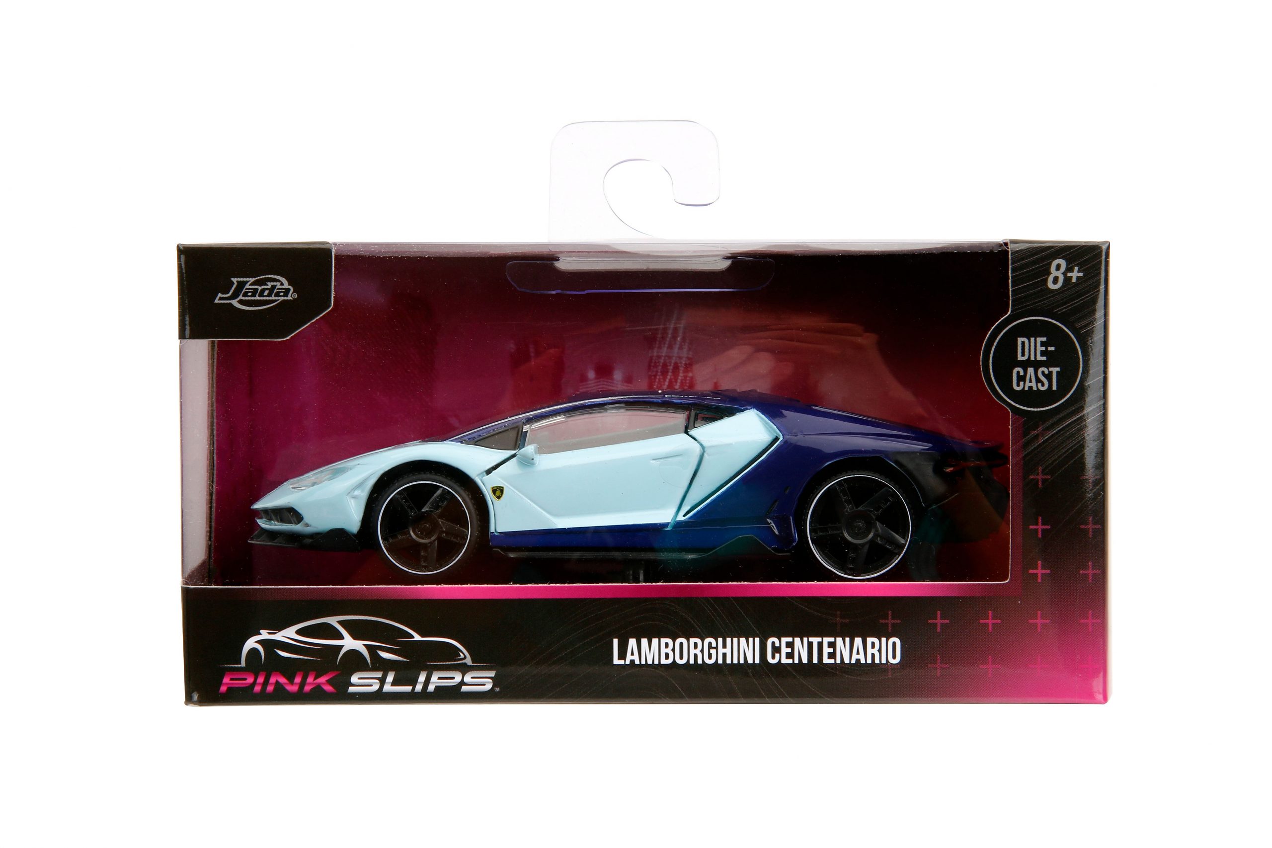 Jada 35365 1:32 PINK SLIPS - Lamborghini Centenario Light Blue and Dark Blue
