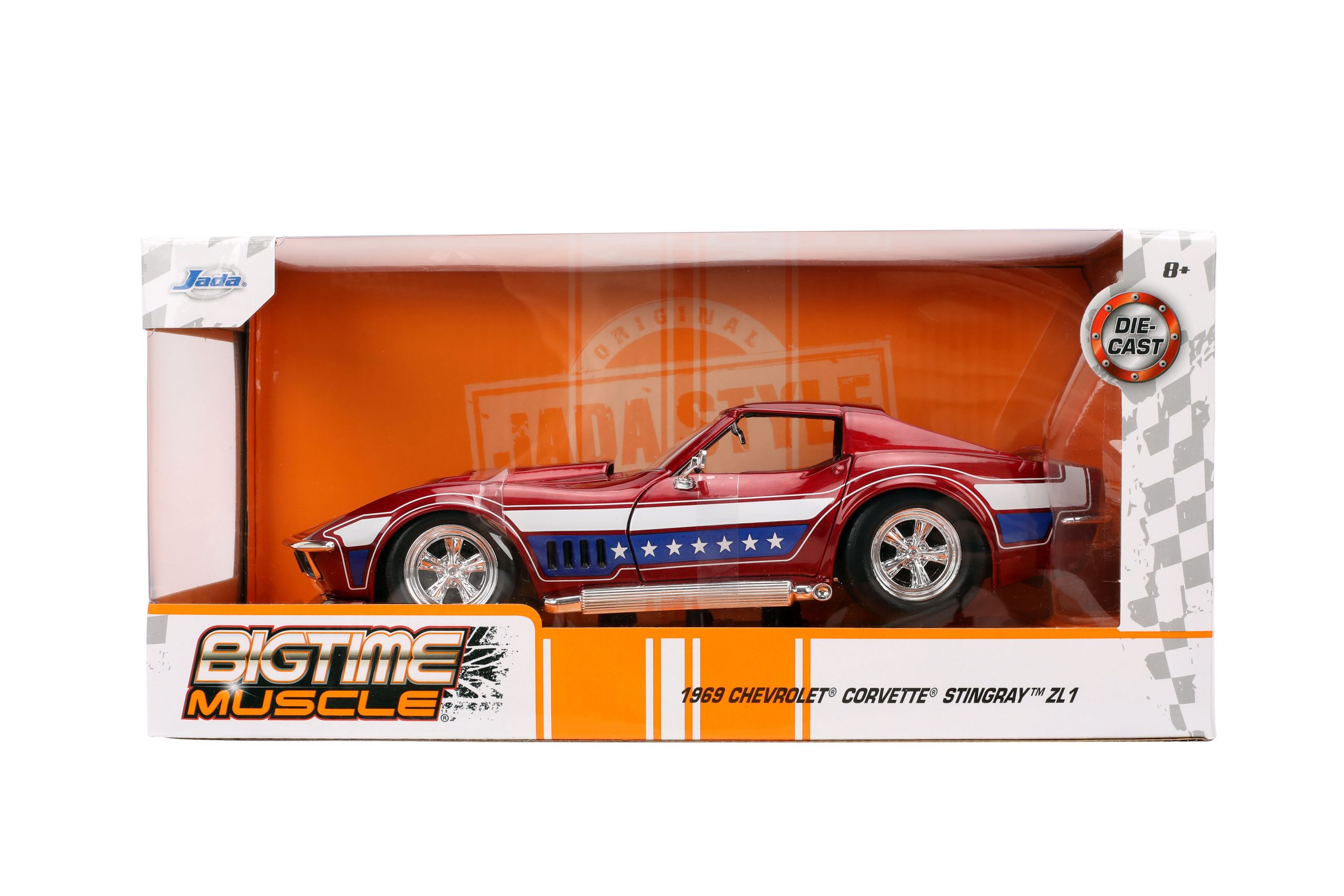 Jada 35488 1/24 Big Time Muscle 1969 Chevy Corvette Stingray