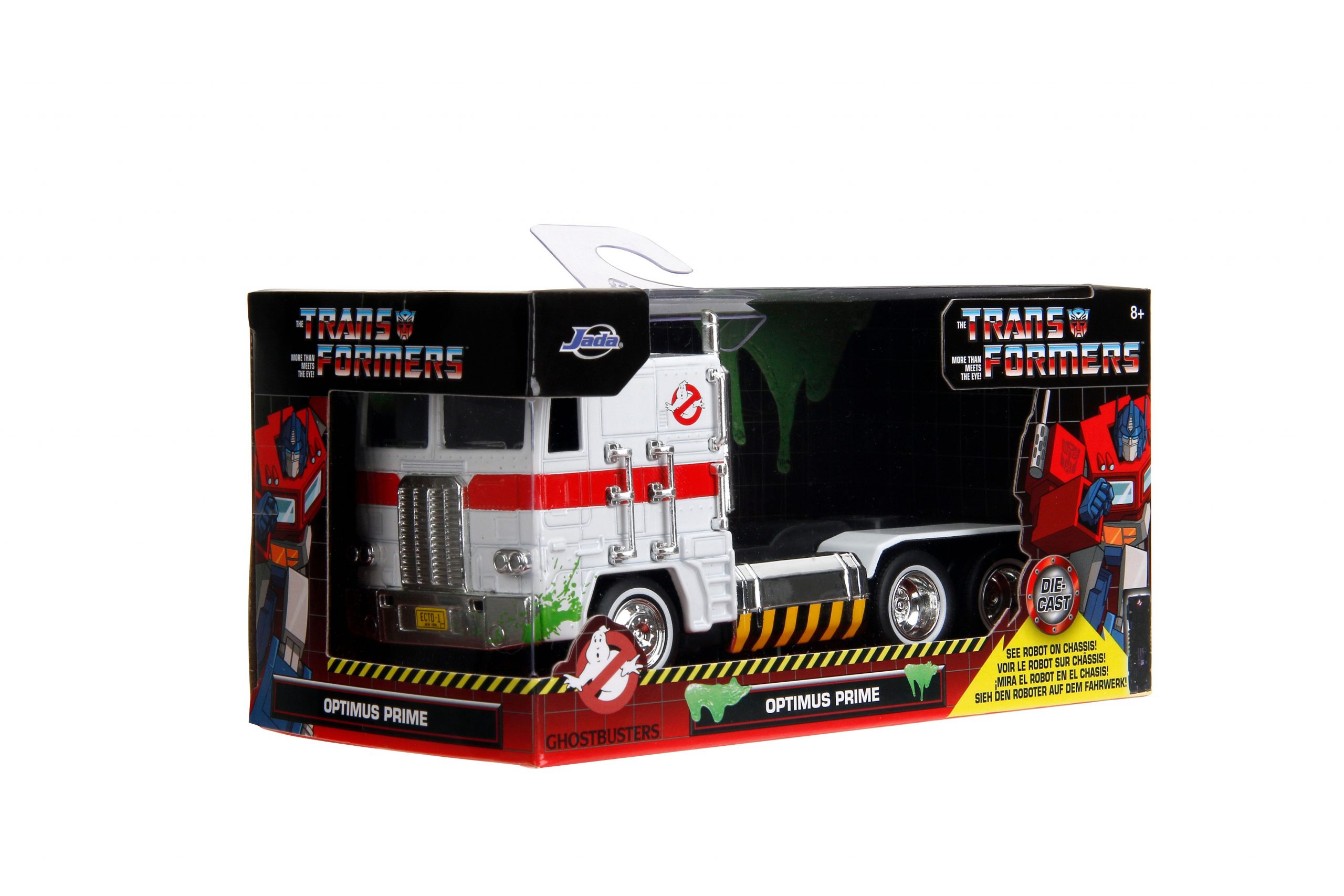 Jada 35862 1:32 Transformers - G1 Optimus Prime (with Ecto-1 Graphics)