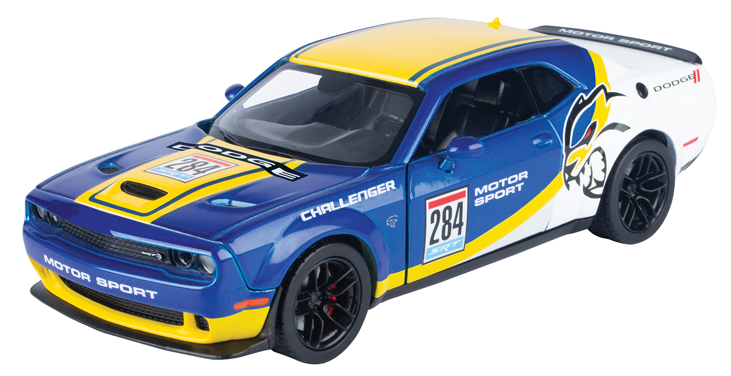Motormax 73792 1:24 GT Racing - 2018 Dodge Challenger SRT Hellcat Widebody (B1-up)