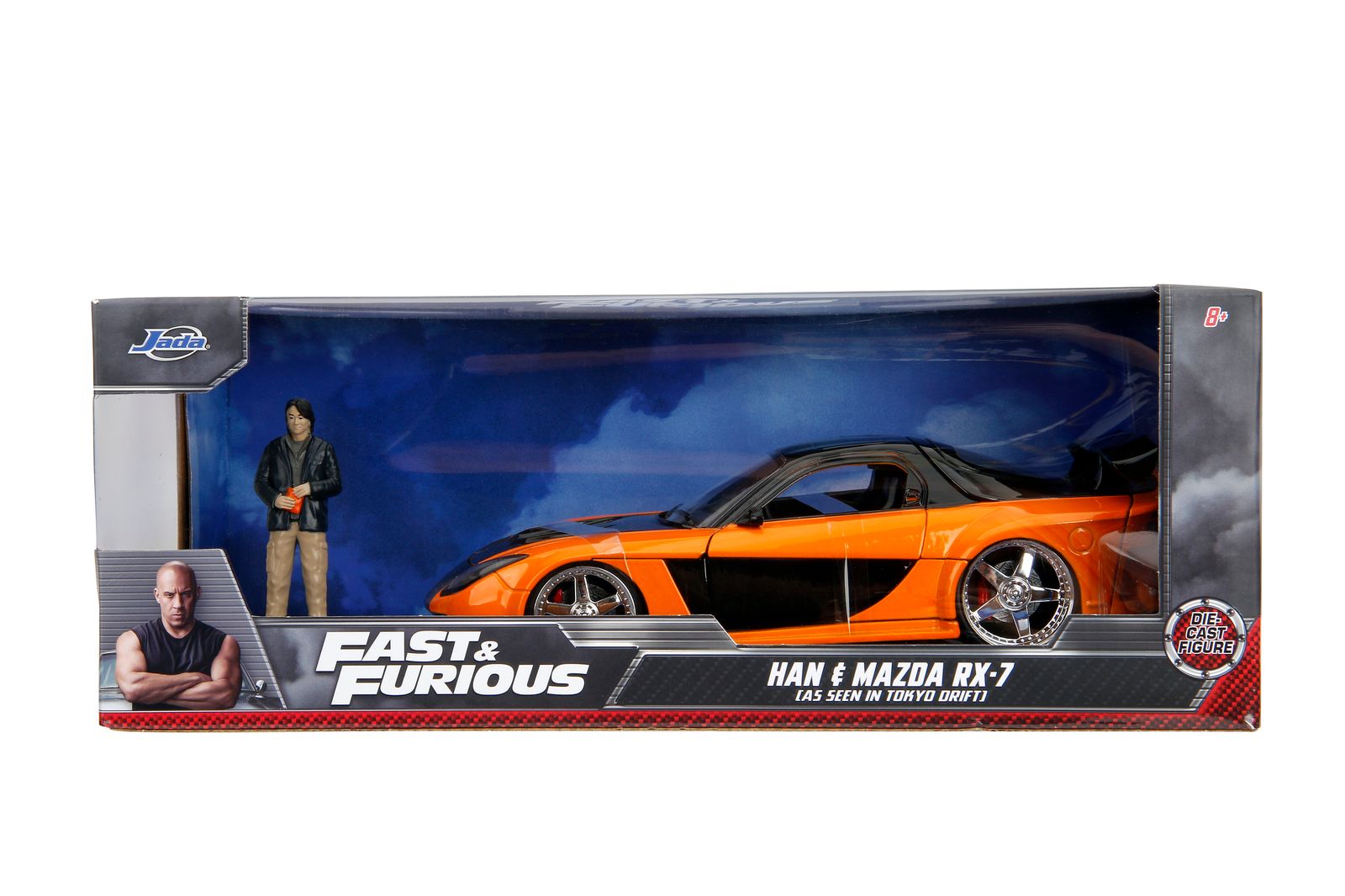 JADA 33174 1:24  Fast & Furious Hans's Mazda RX-7 With Han Figure
