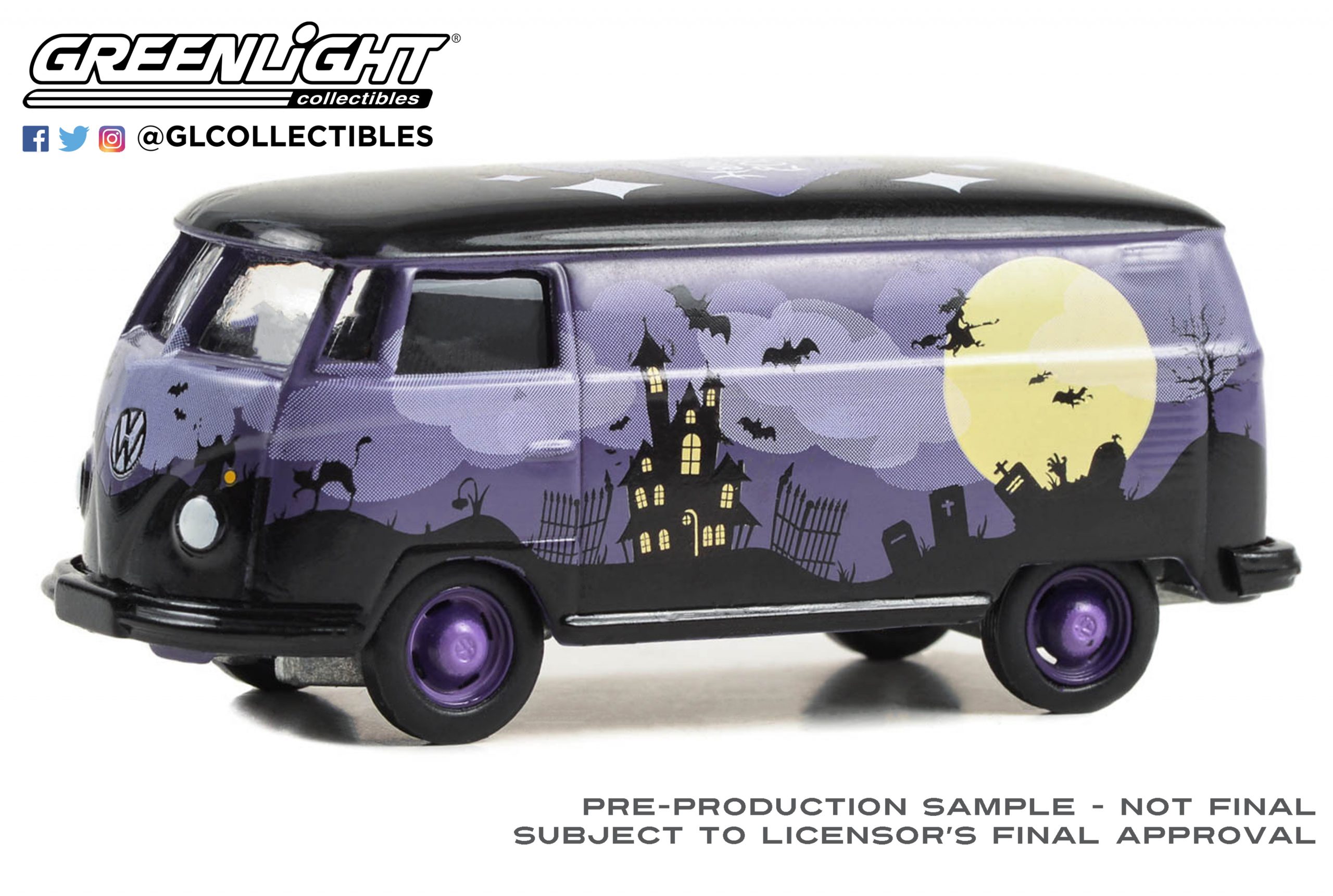Greenlight 30481 1:64 Volkswagen Type 2 Panel Van - Halloween 2025 (Hobby Exclusive) BAY 11