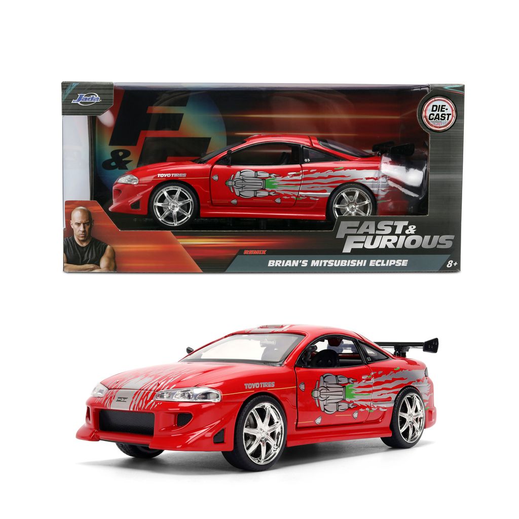 Jada 36815 1/24 Fast & Furious REMIX-Brian's Mitsubishi With Dom's Mazda Colours Bay 1