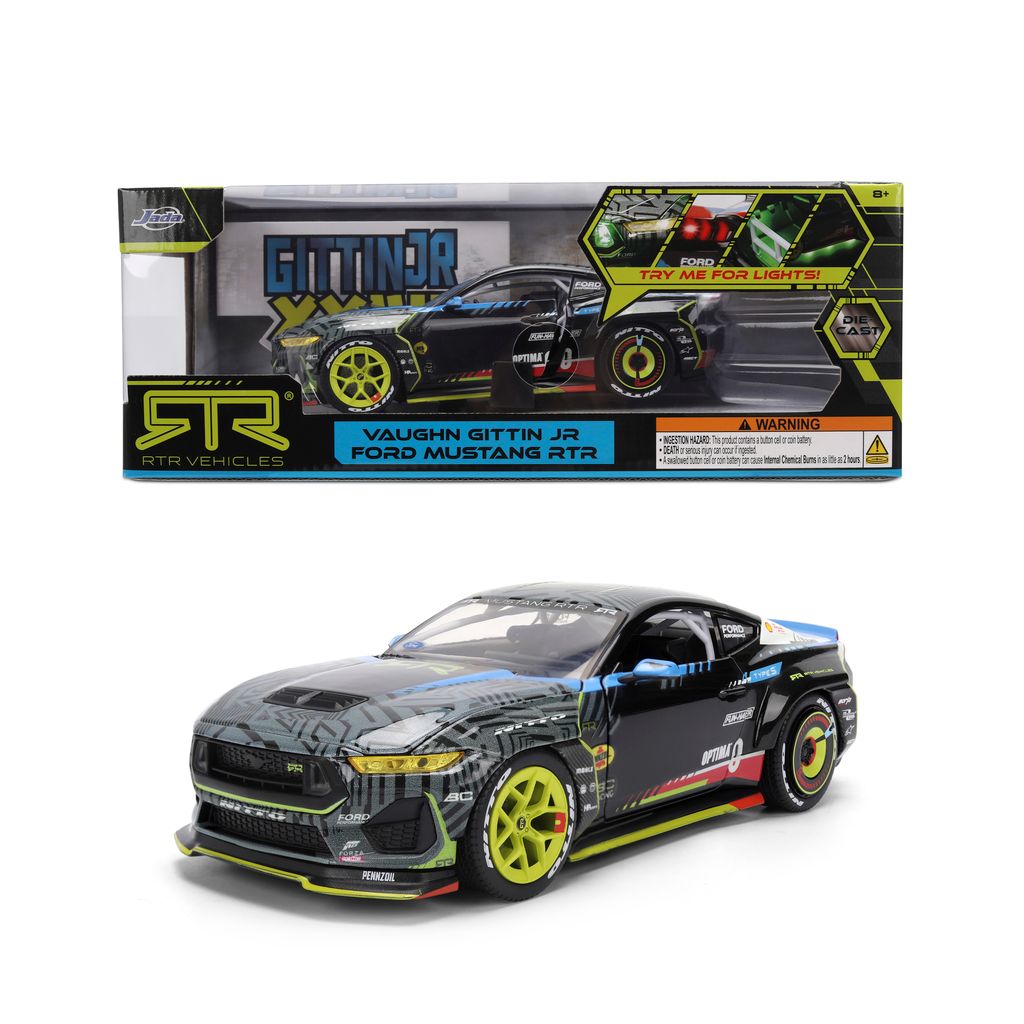 Jada 37246 1:24 2025 Ford Mustang RTR W/Lights VAUGHN GITTIN JR. (Champion Drifter)