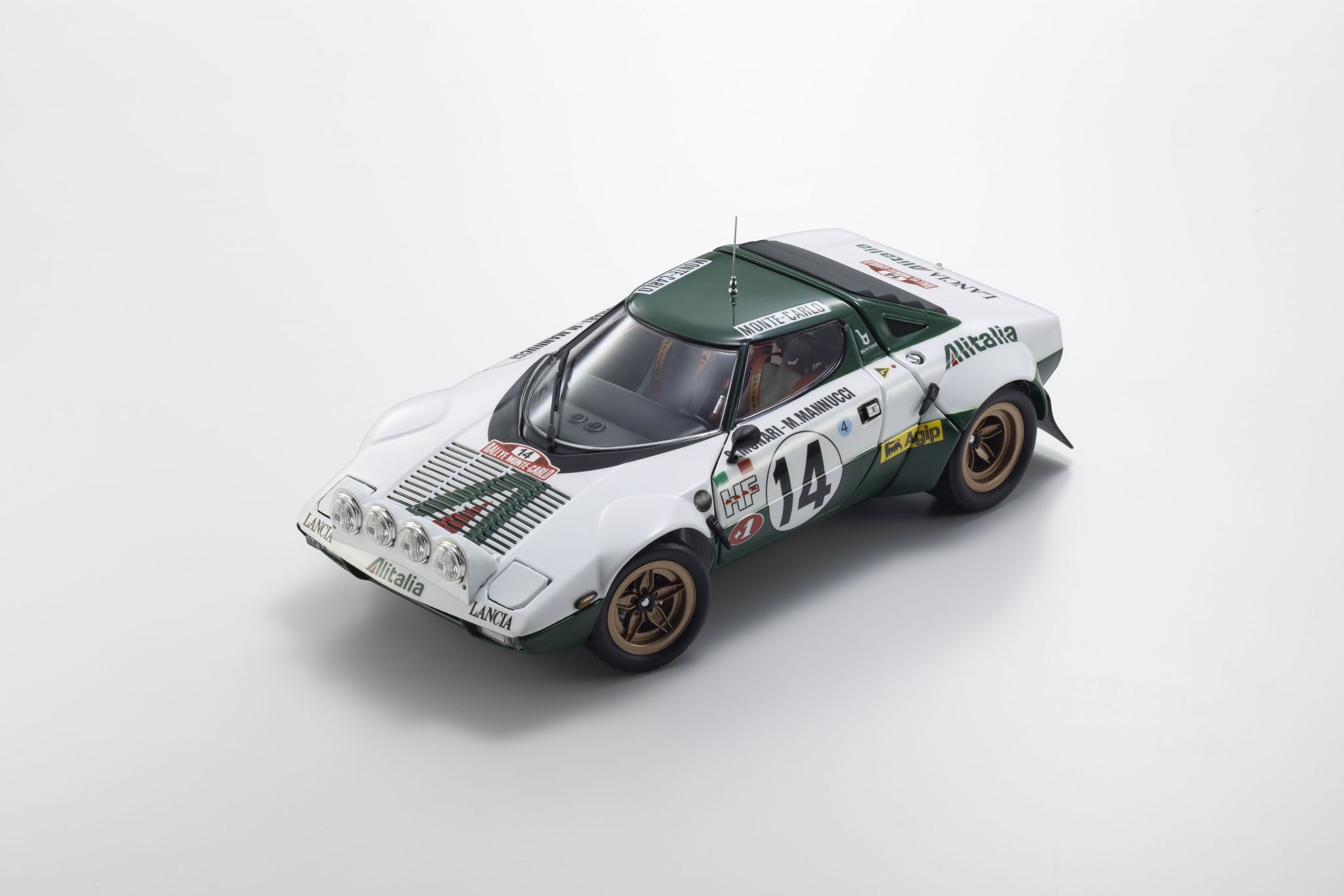 KYOSHO KS08130E 1:18 LANCIA STRATOS HF S.MUNARI WINNER MONTE CARLO 1975 NR.14