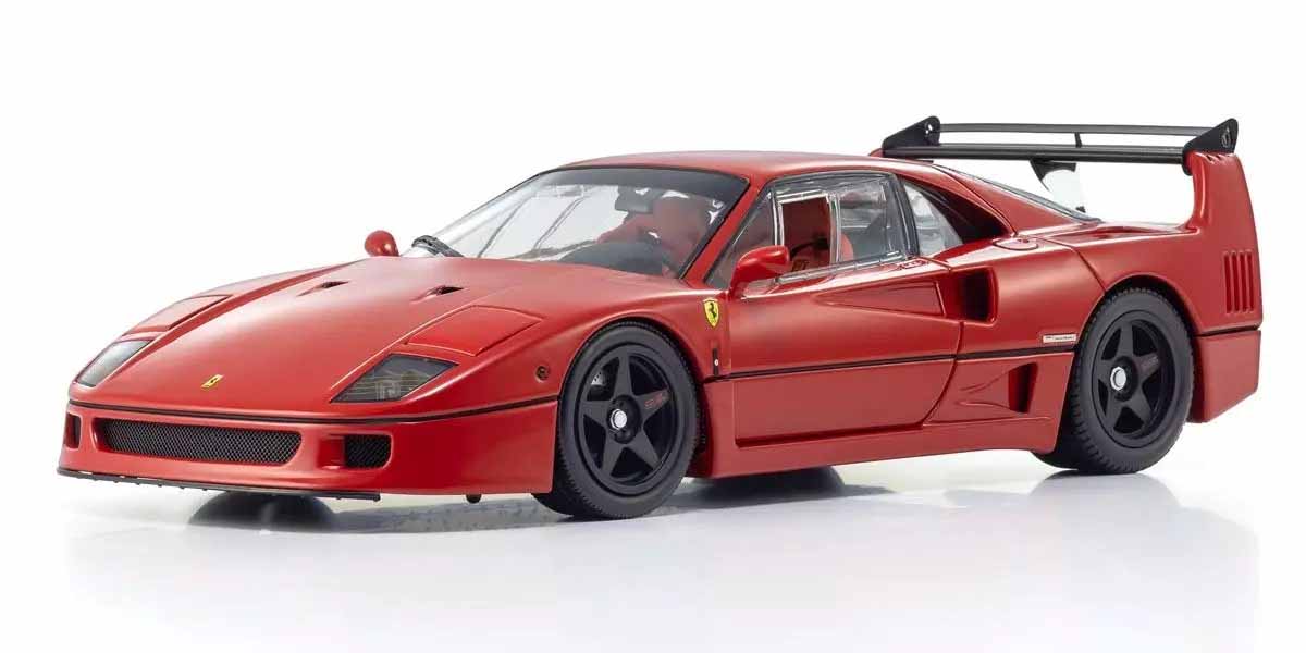 KYOSHO KS08416RLM 1:18 FERRARI F40 LIGHT WEIGHT RED 1987 DIE-CAST COLLECTION