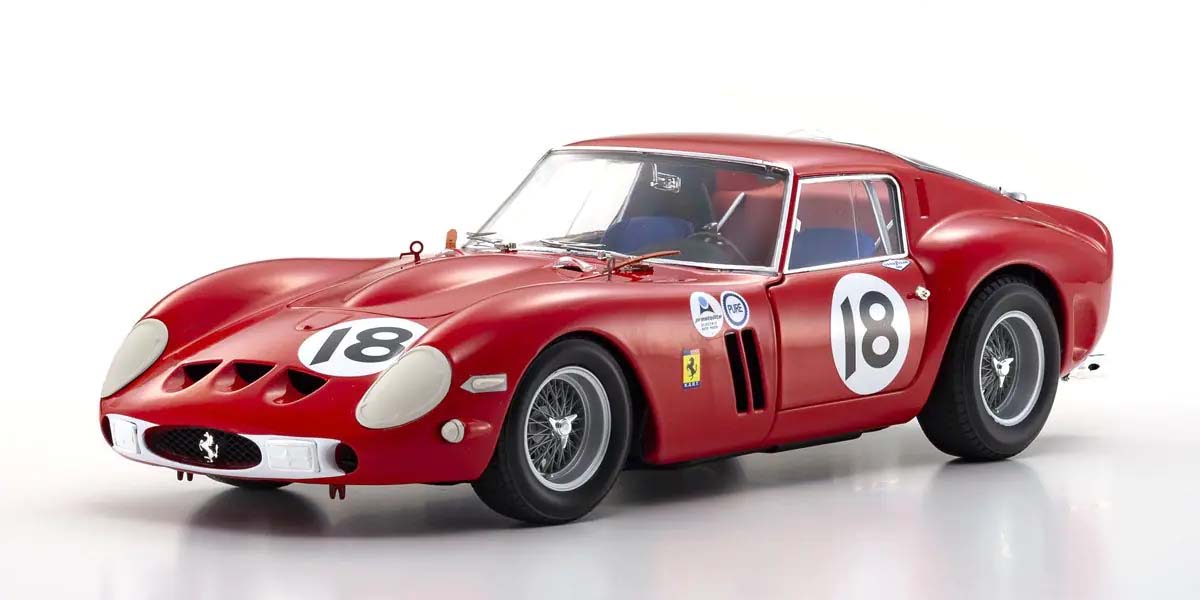 KYOSHO KS08438F 1:18 FERRARI 250 GTO DAYTONA 3H 1ST OA 1963 NR.18