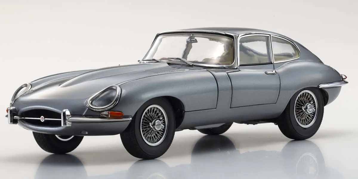 KYOSHO KS08954GM 1:18 JAGUAR E-TYPE 3.8L COUPE MK1 1961 GUN METAL