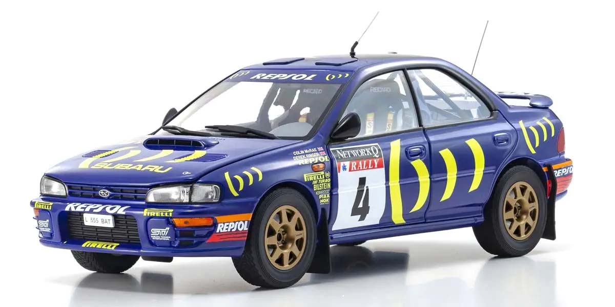 KYOSHO KS08962A  1:18 SUBARU IMPREZA COLIN MCRAE WINNER RAC 1994 NR.4