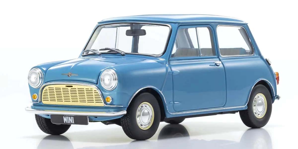 KYOSHO KS08964BL 1:18 MORRIS MINI MINOR CLIPPER BLUE