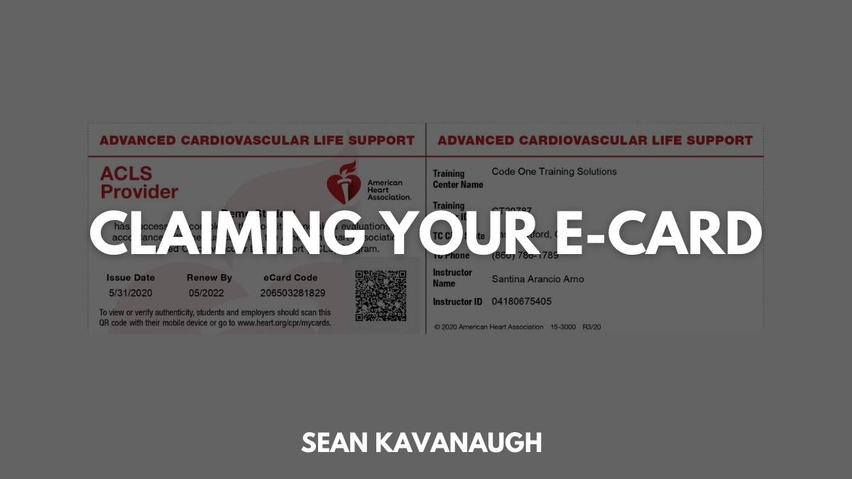 Claiming Your E-Card