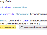 Code On Time Data Controllers Framework Increasing Command Timeout