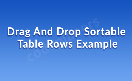 Following is a full list of the jqueryui elements included in wordpress, . Drag And Drop Sortable Table Rows Example - drag and drop example