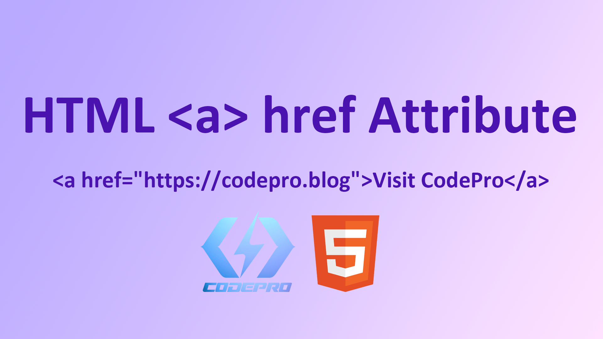 href Attribute in HTML