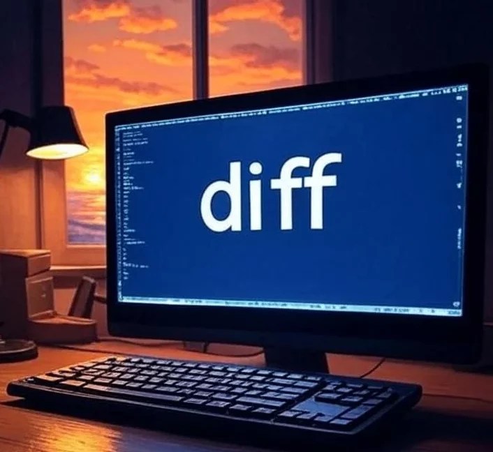 شرح أمر diff في Linux وطرق استخدامه