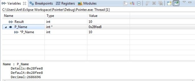 C Programming Pointer Tutorial Eclipse