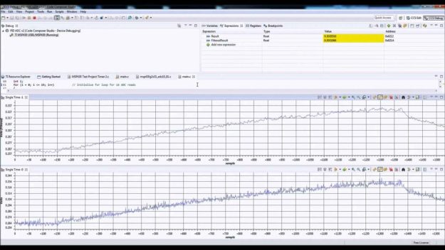 Code Composer Studio Graphing Tool Tutorial Video Result Capture MSP430 C2000 Tiva C