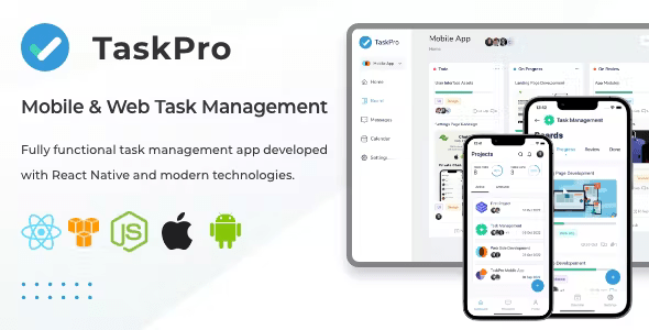 TaskPro - Mobile & Web Task Management App