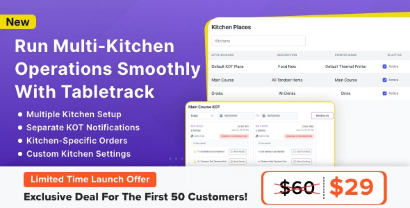 Multi-Kitchen Module for Tabletrack
