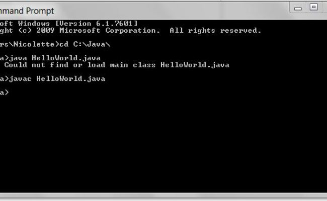 Could not find main class
