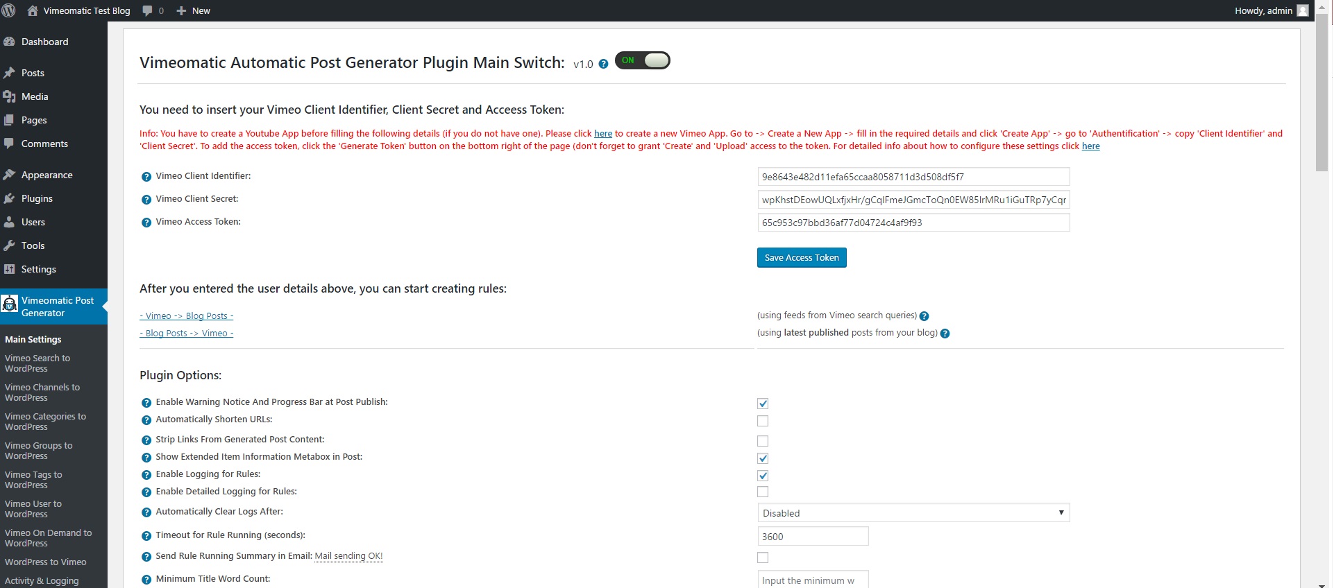 Makes your development experience much faster using auto code generators. Vimeomatic Automatic Post Generator for WordPress Help