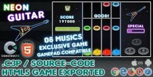 Neon Guitar HTML5 Game - With Construct 3 All Source-code
