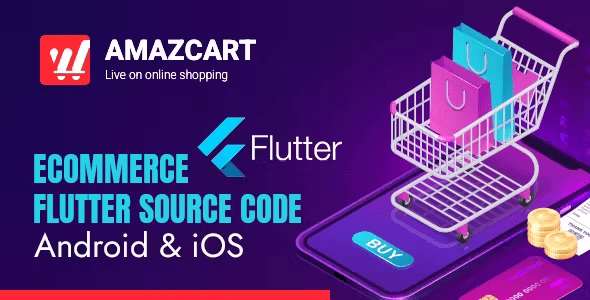 Amazy Flutter Amaz Cart - Ecommerce Flutter Source code for Android and iOS