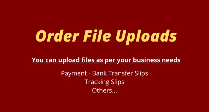Order File Uploads - Payment receipt, Purchase Order Etc - OpenCart