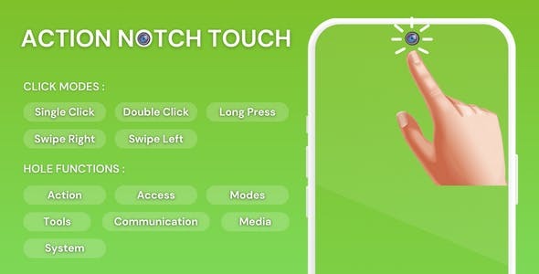 Action Notch Touch The Notch with AdMob Ads Android