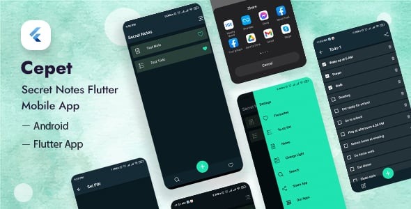 Cepet - Personal Daily Secret Notes Flutter App