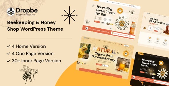 Dropbe - Beekeeping and Honey Shop WordPress Theme